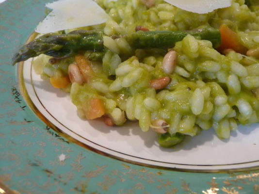 dubbele asperges risotto