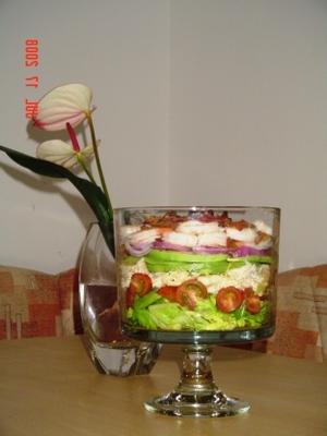 gelaagde cobb salade