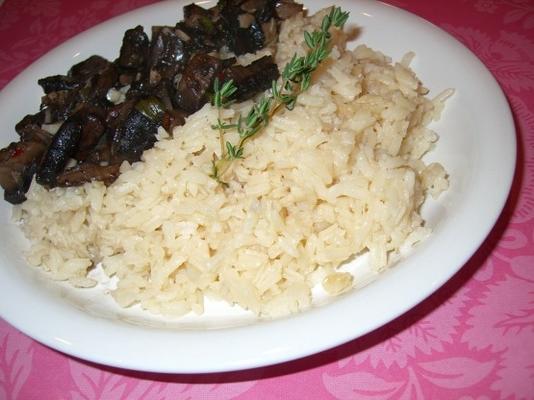 rijst met champignons