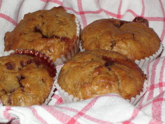 corn flake jam gevulde muffins