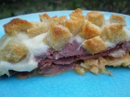 reuben casserole voor twee