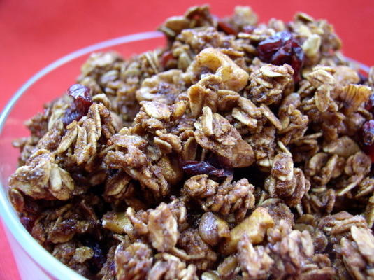 cranberry maple walnut granola