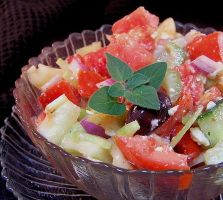 eenvoudige Griekse salade