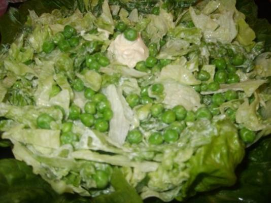 salade met erwten en sla