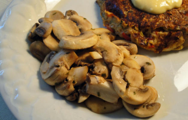 verse champignons met kruiden