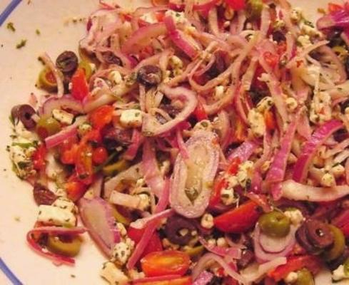 kleurrijke Griekse salade