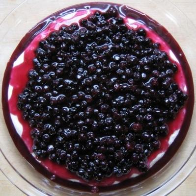 Blueberry cheesecake pizza