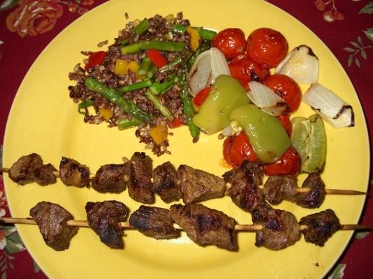 gekruide lams kebab