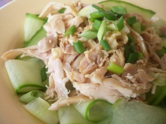 Chinese salade van kip en komkommer