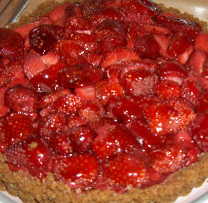 gemarineerde aardbeientaart