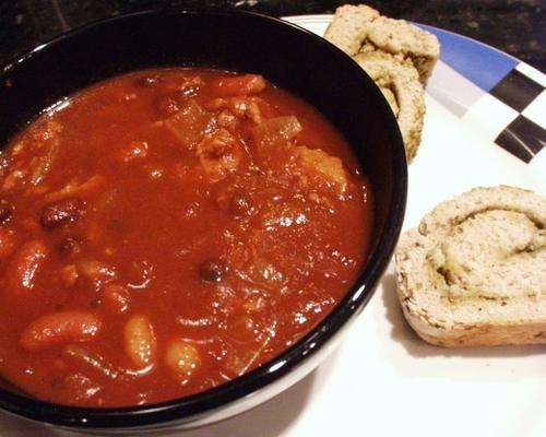 geen dikke kalkoen chili - a la dave