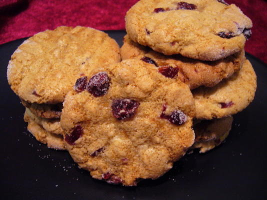 macadamia-boter / cranberry-koekjes