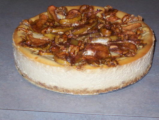 appel pecannoten cheesecake