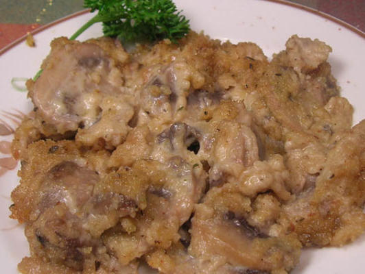 champignons in roomsherry saus