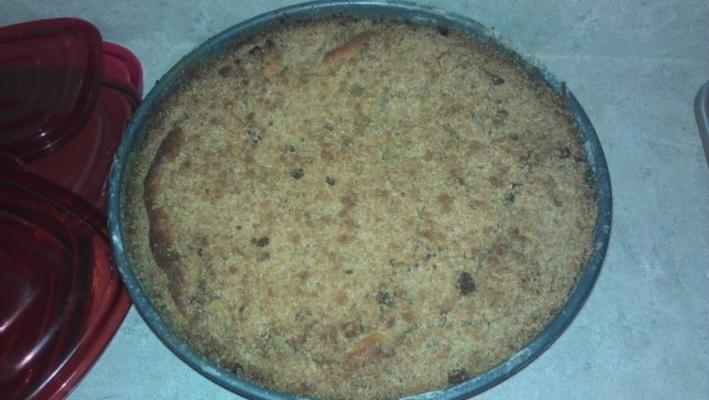 perzik streusel koffie cake