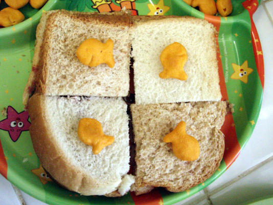 goudvis dambord sandwiches