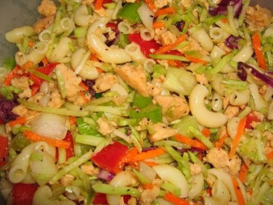 zalm-macaroni slaw