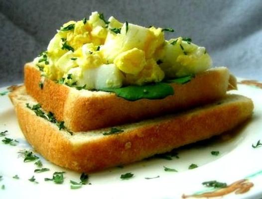 eiersalade - als een salade of op geroosterd brood