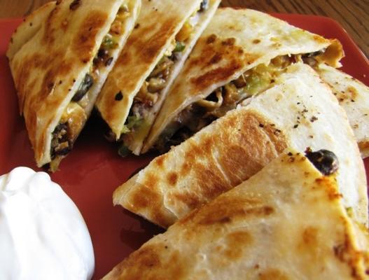 kippenpaddestoel quesadilla