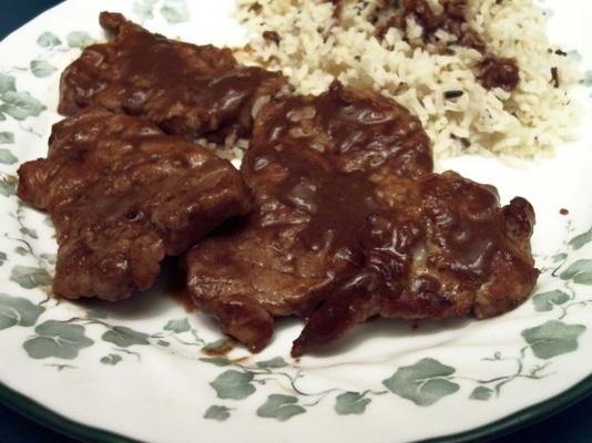 varkensmedaillons met chocolade-sinaasappel saus
