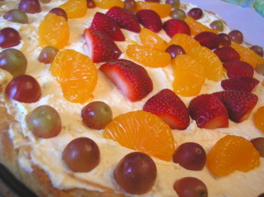 romige fruitpizza van stacey