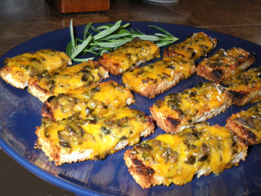 olijven en cheddar canapes