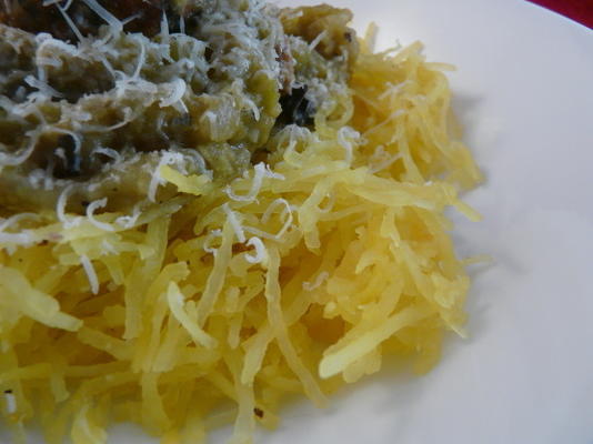 eenvoudige spaghetti squash parmezaanse kaas