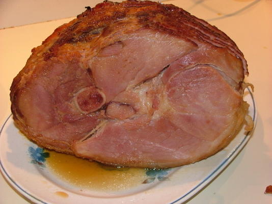 ham met bourbon glazuur