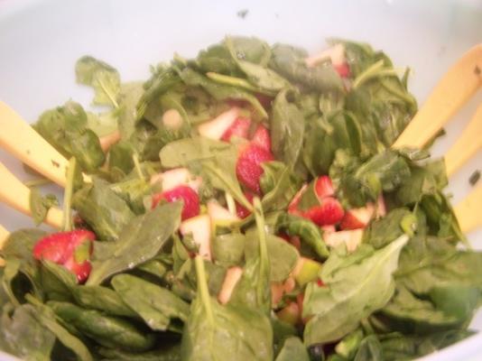 spinazie en fruitsalade