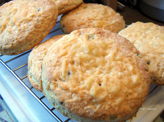 Spaanse peper en Parmezaanse scones