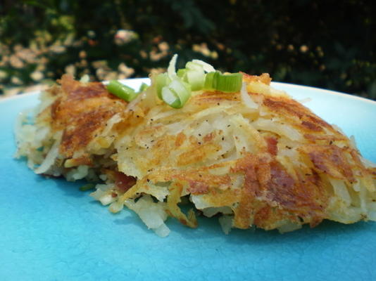 knapperige zelfgemaakte hash browns