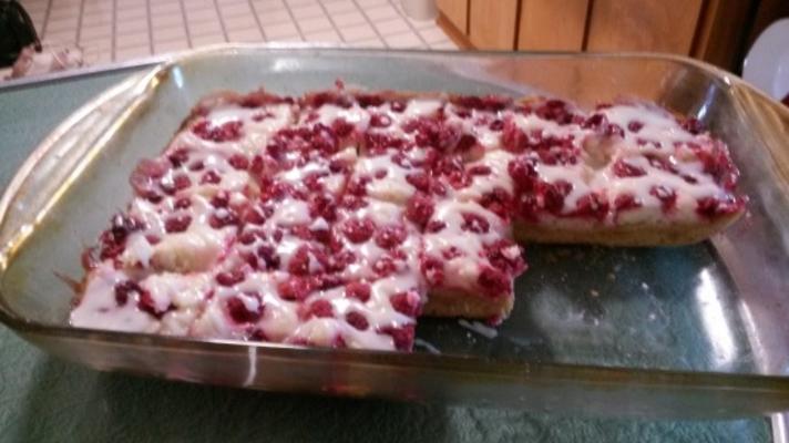 verse frambozen cheesecake bars