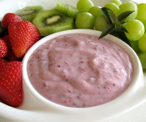 veenbes oranje fruit dip