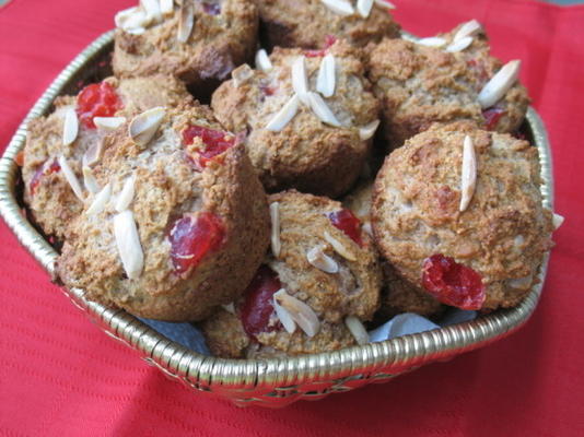 cherry amandel muffins
