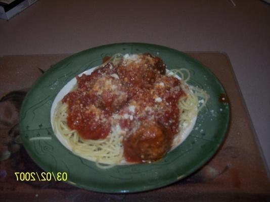 Doro's gehaktballetjes en spaghetti