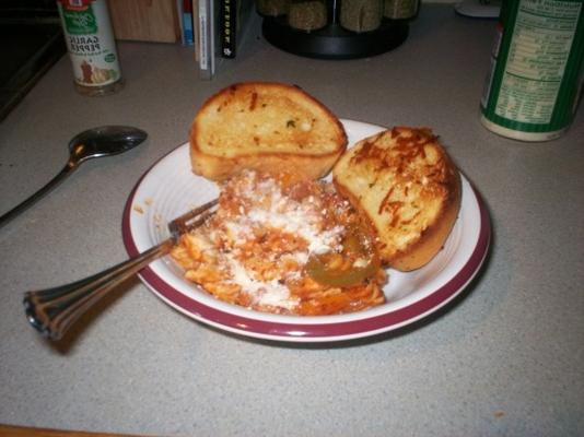 gemakkelijke kip en pasta parmezaan