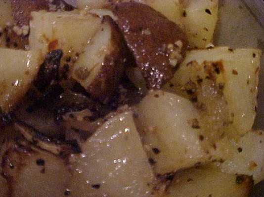 montreal steak gekruide geroosterde aardappelen