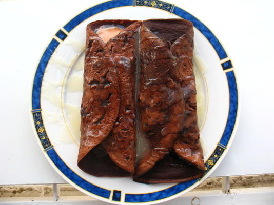 chocolade mousse pannenkoeken met grand marnier saus