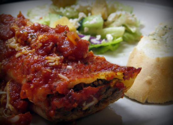 vlezige gevulde manicotti