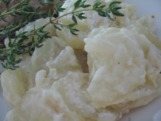 geschulpte aardappelen met room