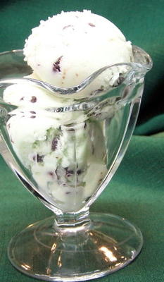 licht mint chocoladeschilferijs