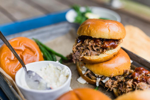 pulled pork with a coffee rub - crockpot