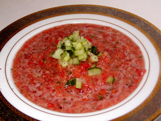 Mexicaanse gazpacho zonder vet