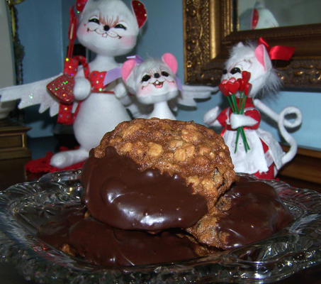 grand ola-- cookies gedompeld in chocolade ganache