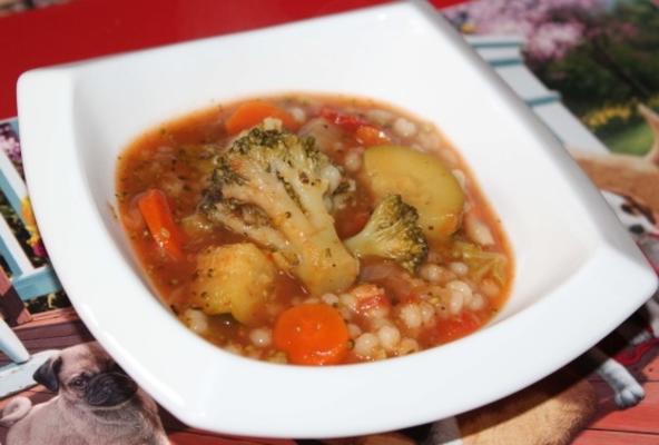 crock pot groente gerst soep