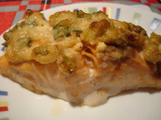 gebakken parmezaanse zalm
