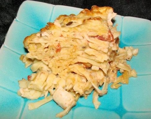 nif's gebakken pasta met garnalen en kip