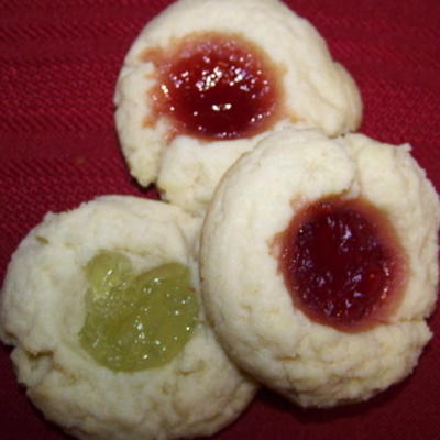 vakantie thumbprint cookies