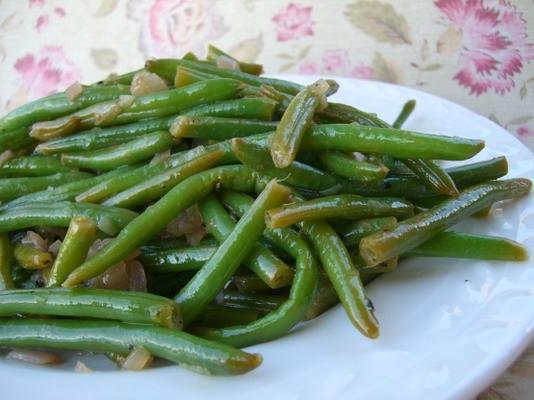 haricots verts met sjalotten en citroen