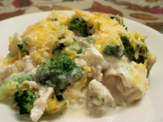 kip broccoli cheesy braadpan